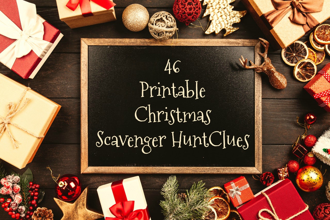 70 printable christmas scavenger hunt clues